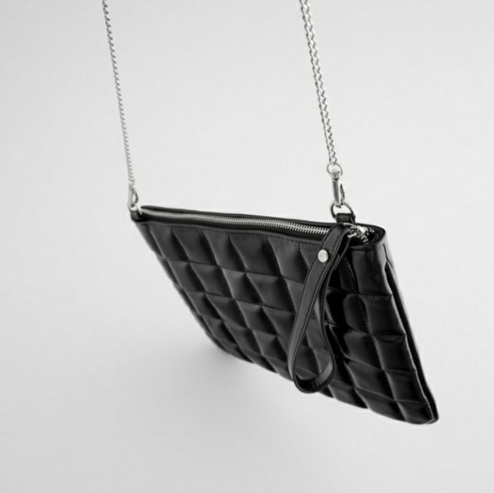 ZARA quilted crossbody bag with chain - Picture 5 of 8